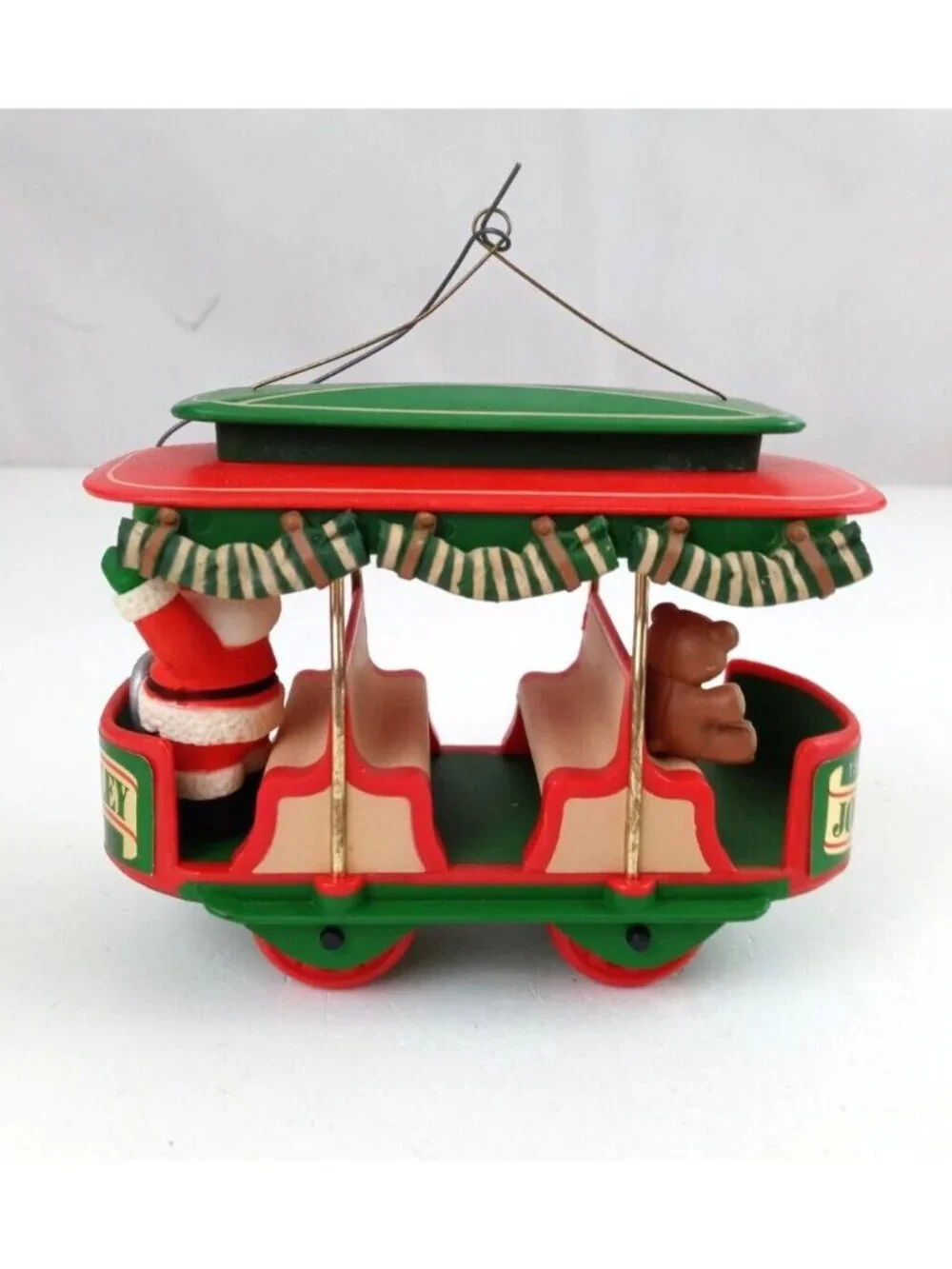 Vintage 1982 Hallmark Keepsake Ornament Jolly Trolley In Original Box